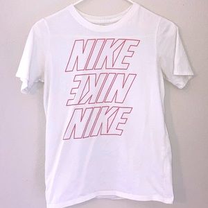 White & Pink Nike Shirt